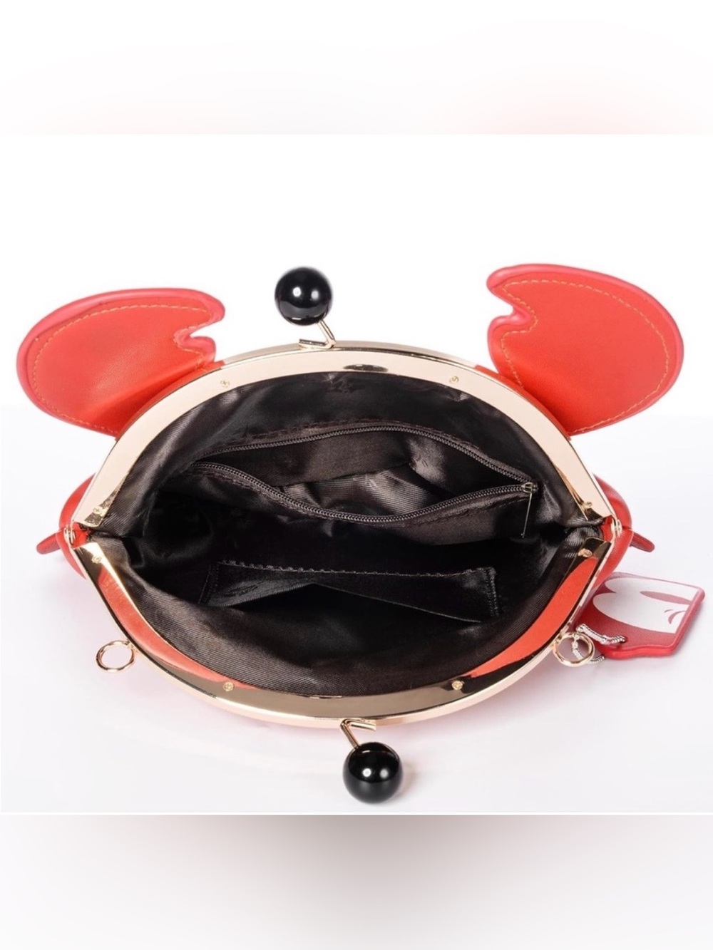 🦀NWT QZUnique Red Crab Novelty Crossbody Bag Handbag Purse 🦀 - Picture 5 of 10